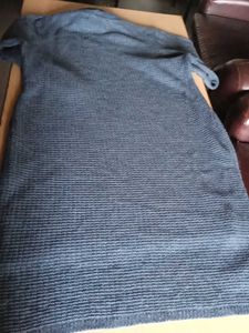 Gray Knit Turtleneck Sweater