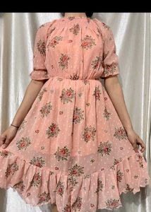 Floral Print Mini Dress