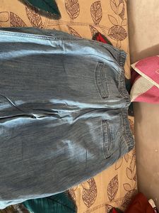 Light Blue Casual Pants