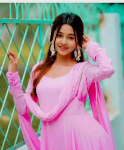 Pink Anarkali Kurta Set