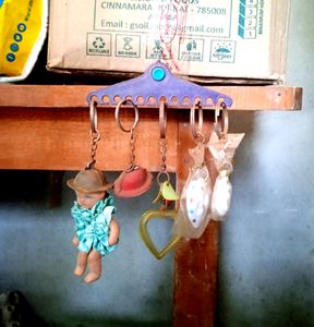 Pack Of 5 Mini Key chains .