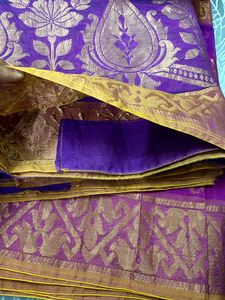 Purple And Pink Saree