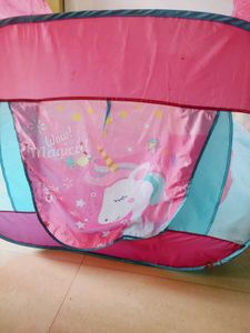 Unicorn Foldable Tent With Basketball 🏀.....