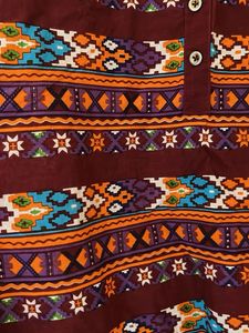 Patterned Mini Dress