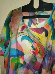 Colorful Abstract Top