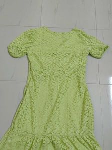 Lime Green Lace Dress