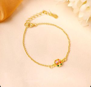 Giva 925 Real Silver Sphere Bracelet(Golden Color)