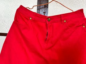 Cute Red Mini Skirt