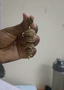 Antique Gold Jhumka Earrings