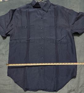 Blue Silk Shirt