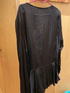 Black Satin Stylish Top