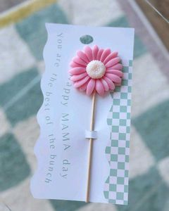 Pink Clay Daisy Flower And Sunflower In Orange