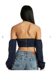 Croset of shoulder sleeves top