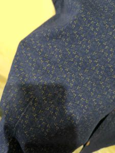 Dark Blue Leaf Prints Shirt From, Paper Crush.