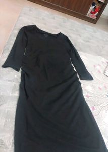 Black Bodycon Dress Waist 32 Lil Strechy