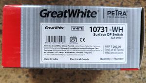 GreatWhite PETRA 32A DP Switch for Home Safety