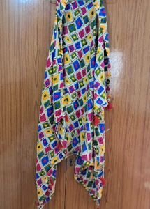 combo of Floral Scarf and shrug