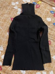 Black High Neck Sweater