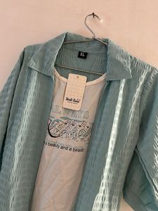 Cute Blue Jacket with attached top