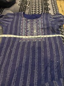 Straight Blue Kurta