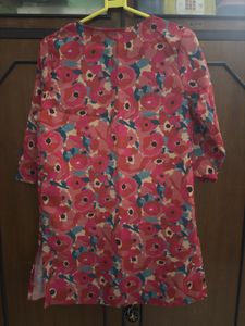 Floral Print Tunic Kurta Top