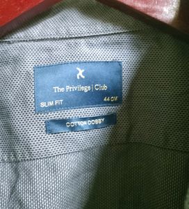 The Privilege Club Black and Grey Textured Shirt