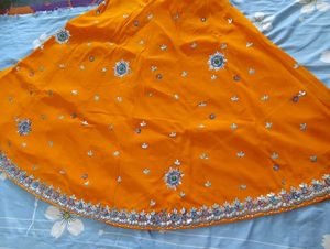 Haldi Ceremony Lehenga Choli And Dupatta