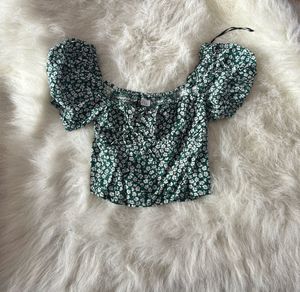 H&M Floral Crop Top