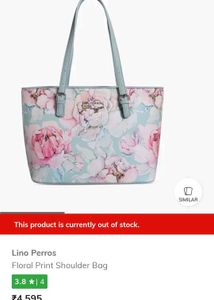 Floral Lino Perros Tote Bag