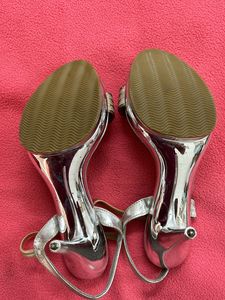 Silver High Heel With free Delivery Fees