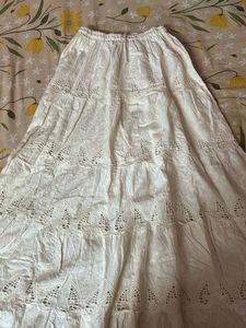 White Long Skirt