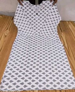White Printed Kurta