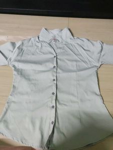 Light Grey Button-Down Shirt