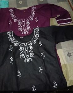 Chikan Embroidered Kurti