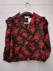 New with tag Pinterest Korean Floral Print Blouse