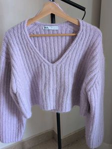 Zara Knit Cropped Sweater