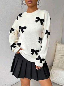 Pinterest Bow Knitted Sweater
