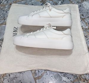 Zara white Chunky Trainer