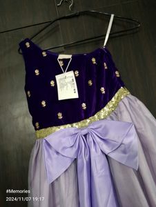 Purple Party Wear Dress - Fairies Forever