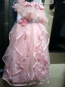 Pink Flower Girl Dress gown my daughter size issue