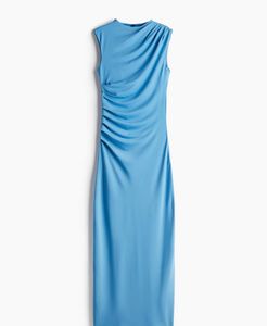 Elegant Blue Bodycon Midi Dress🧞‍♂️💙🌀🦕🥏