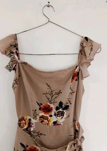 Long Wrap Dress With Slit