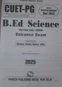 CUET-PG.  B.ED SCIENCE