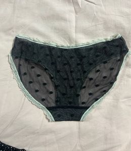 Black Polka Dot Briefs