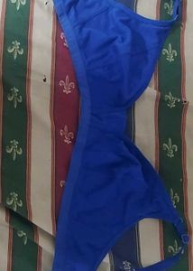 Blue Wire-Free Bra Size 38C