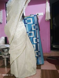 Elegant Floral Embroidered Saree With Blouse