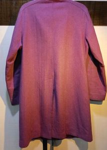 Elegant Purple Trench Coat