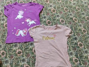 Combo -Girls&#39; Tees - Unicorn &amp; Believe