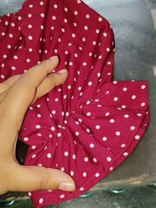 Red Polka Dot Crop Top