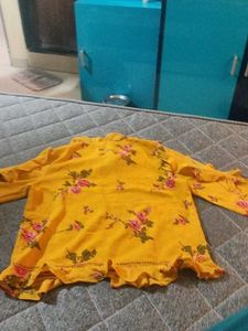 Floral Yellow Top